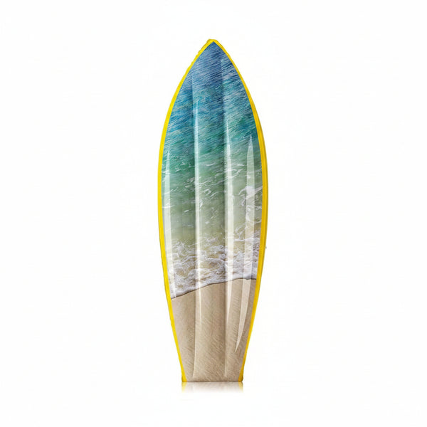 4 Pcs Ocean Waves Inflatable Surf Board 36 in Luau Party Decor | Hawaiian Beach Luau Inflatable Pool Floats, Blow up Surfboard, Wall Summer Beach Ocean Party Decorations