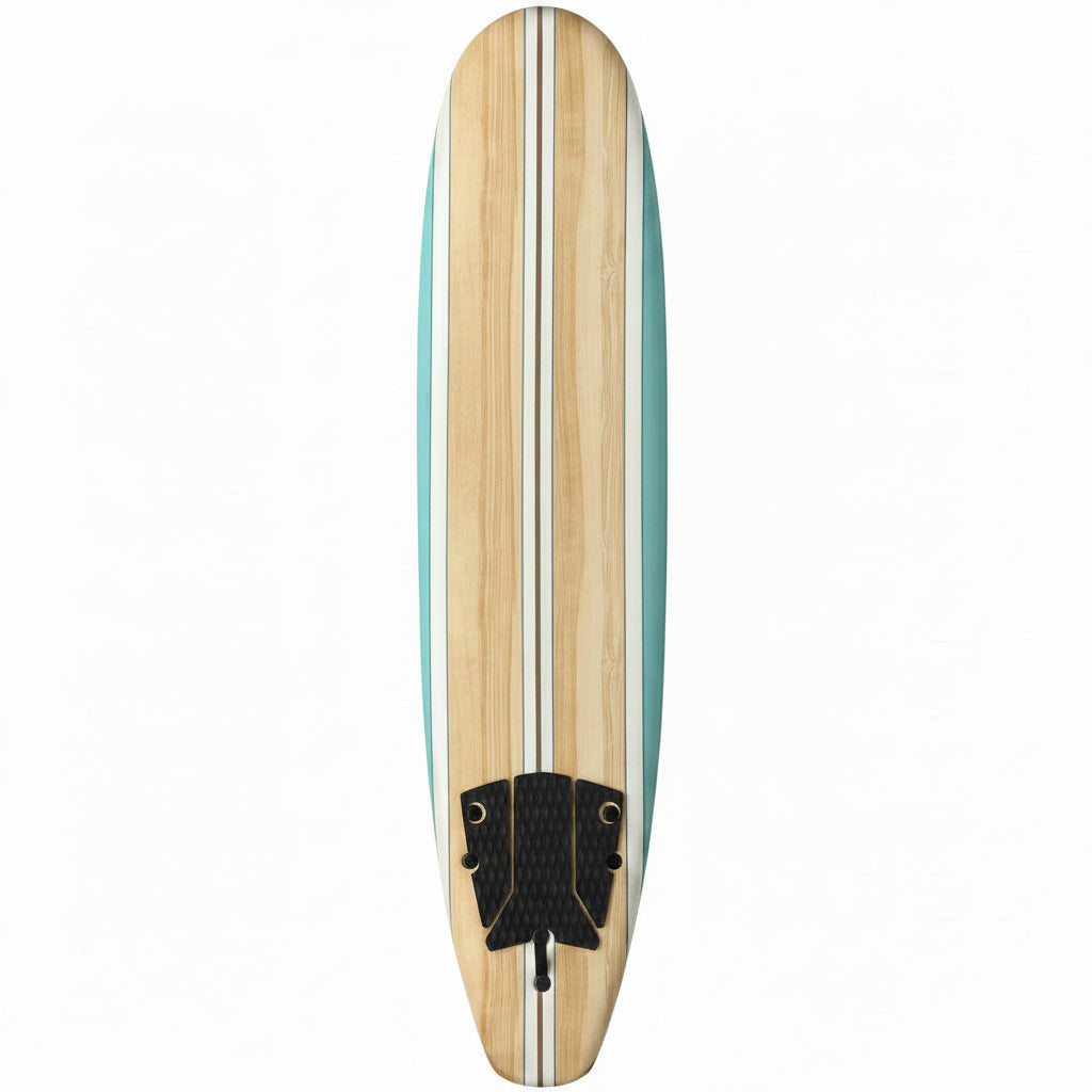 7/8 Ft Soft Top Foam Beginner Surfboard for Adults and Kids Perfect Longboard for Surfing Beach Fun and Water Sports Lightweight and Durable Modern Design for All Levels of Surfers