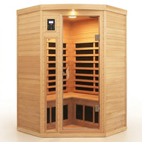 Infrared Sauna Built for Home Recovery, 2-3 Person Capacity, Canadian Hemlock Wood, Far Infrared Heating