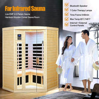 Infrared Sauna Built for Home Recovery, 2-3 Person Capacity, Canadian Hemlock Wood, Far Infrared Heating — product view 8